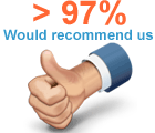Rated Good or Excellent by over 98% Rated Good or Excellent by over 98%