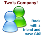 Book with a friend and Save 40!
